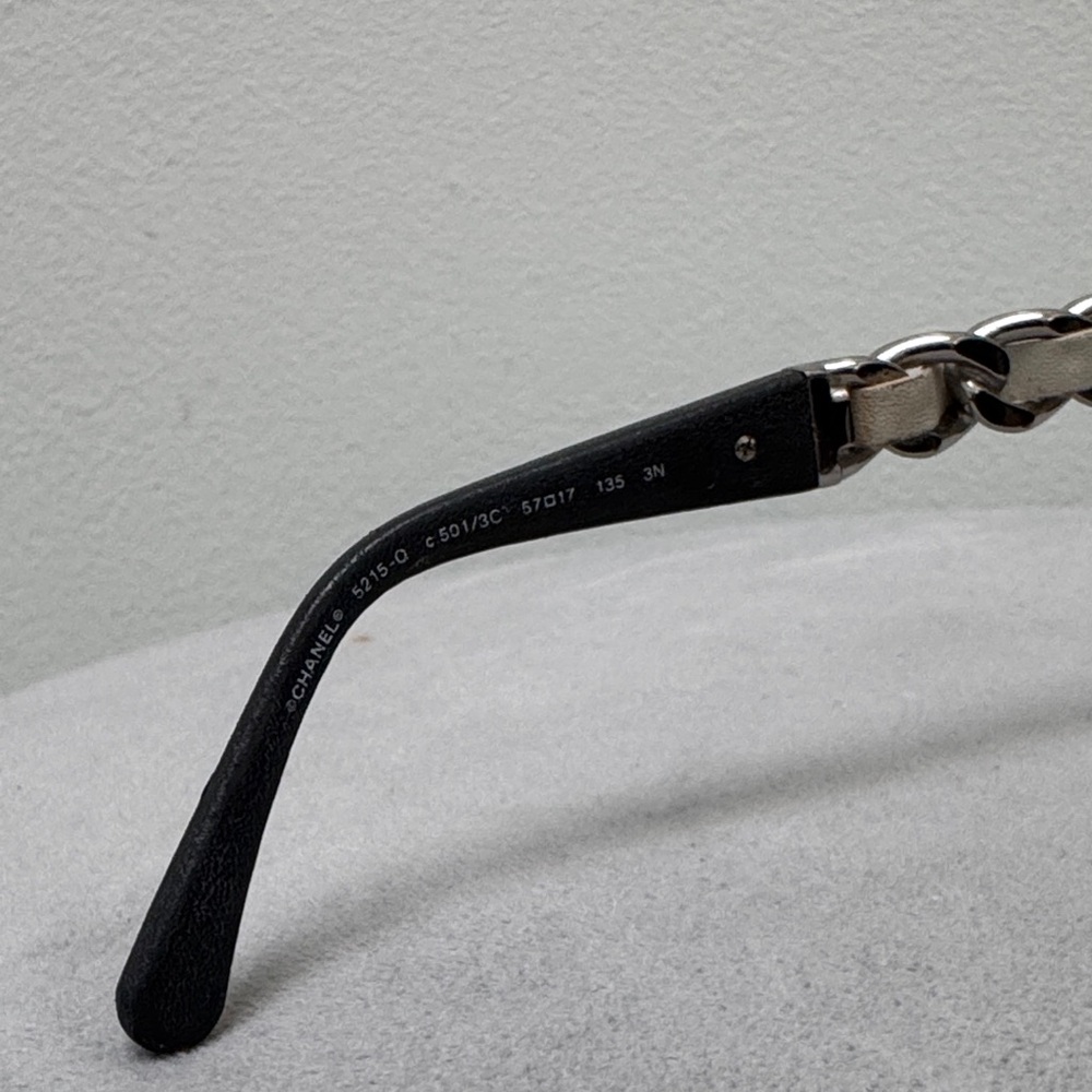 CHANEL Black and Silver Sunglasses - Picture 6 of 7